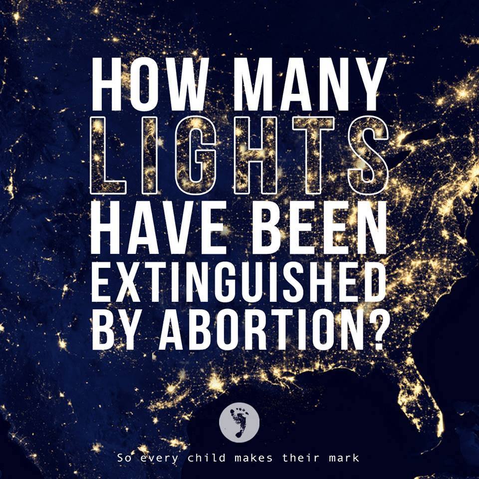 How Many Lights Have Been Extinguished By Abortion?