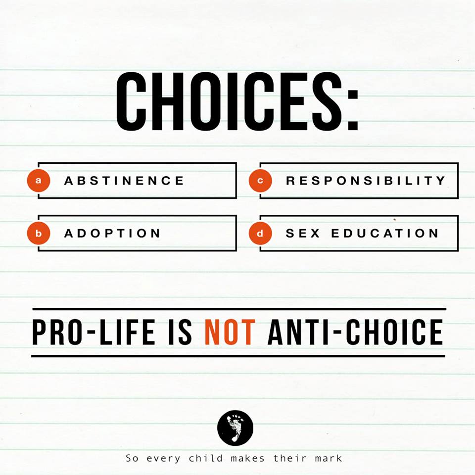 Pro Life Is Not Anti-Choice