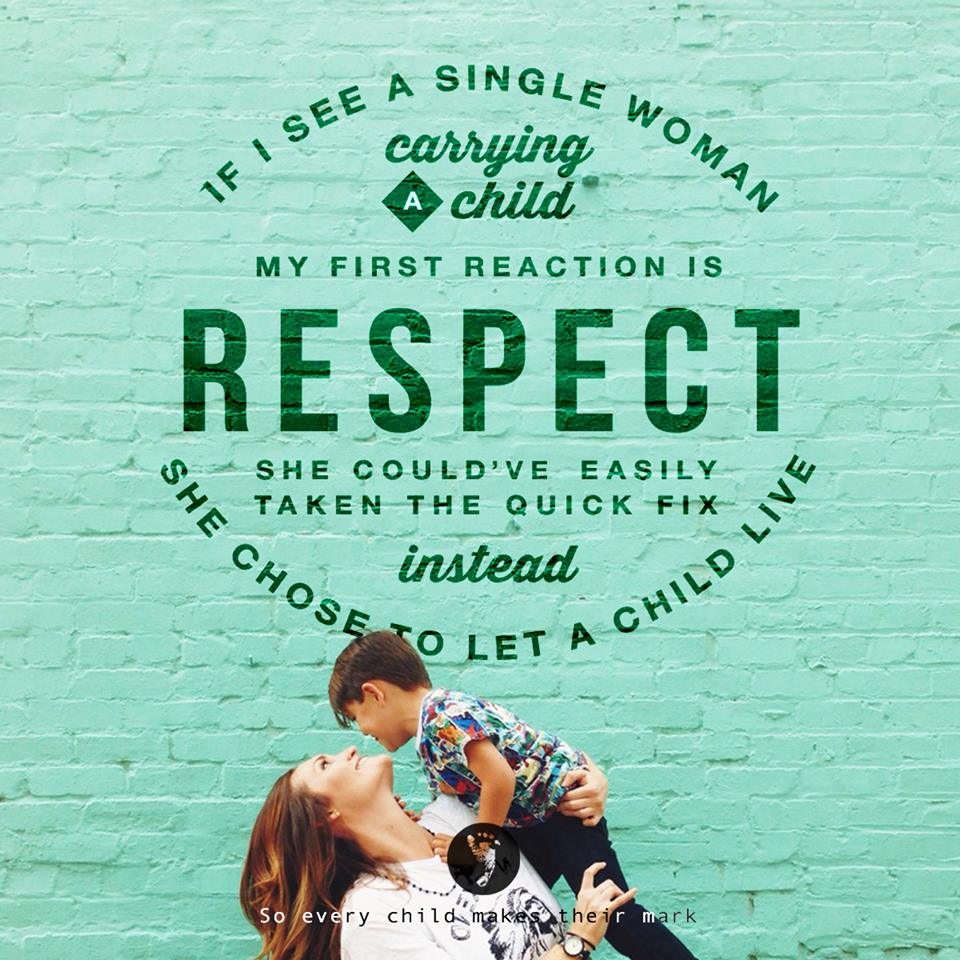 Respect For Single Women Who Choose Life