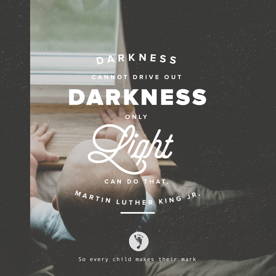 Darkness Can Not Drive Out Darkness Only Light Can Do That
