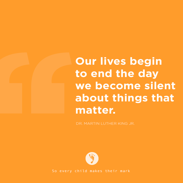 Our Lives Begin To End The Day We Become Silent About Things That Matter…
