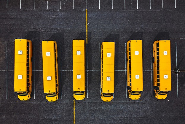 10,000 Children: A Whole Lot of School Buses