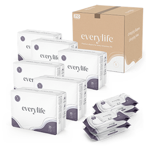 A  bundle of diapers and wipes for moms